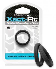 Perfect Fit Xact-Fit #10 Black Pack Of 2 Rings (SKU: TCN-PF-CR-73B)