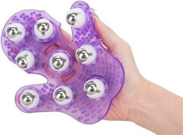 Roller Balls Massager Purple Massage Glove (SKU: BMS31915)